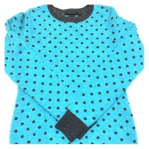 THE LIMITED - Blue & Grey Polka Dots Sweater